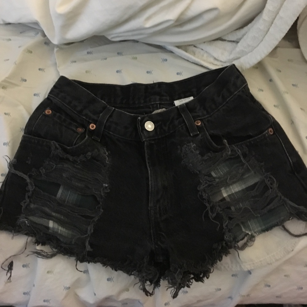 LF denim shorts